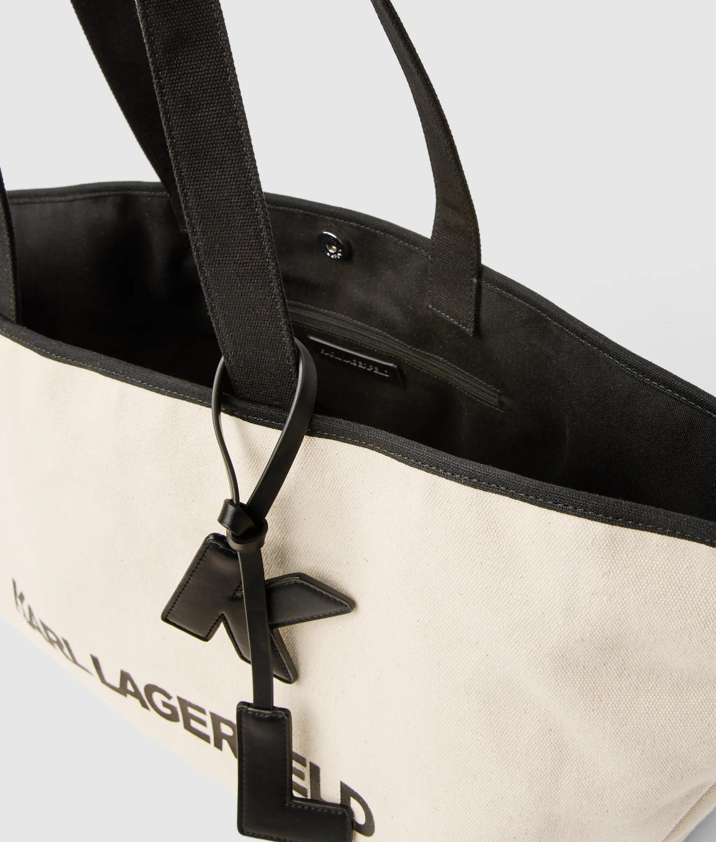 KarlLagerfeld Large Elongated Shopper Natural