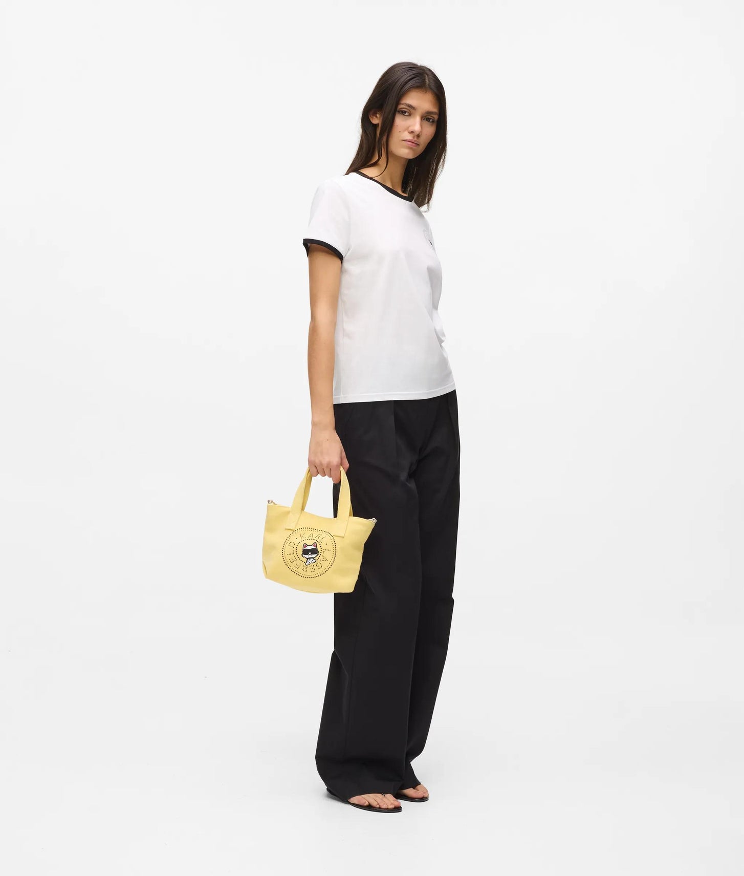 KarlLagerfeld Ikon Circle Choupette Rhinestones Shopper Sunlight