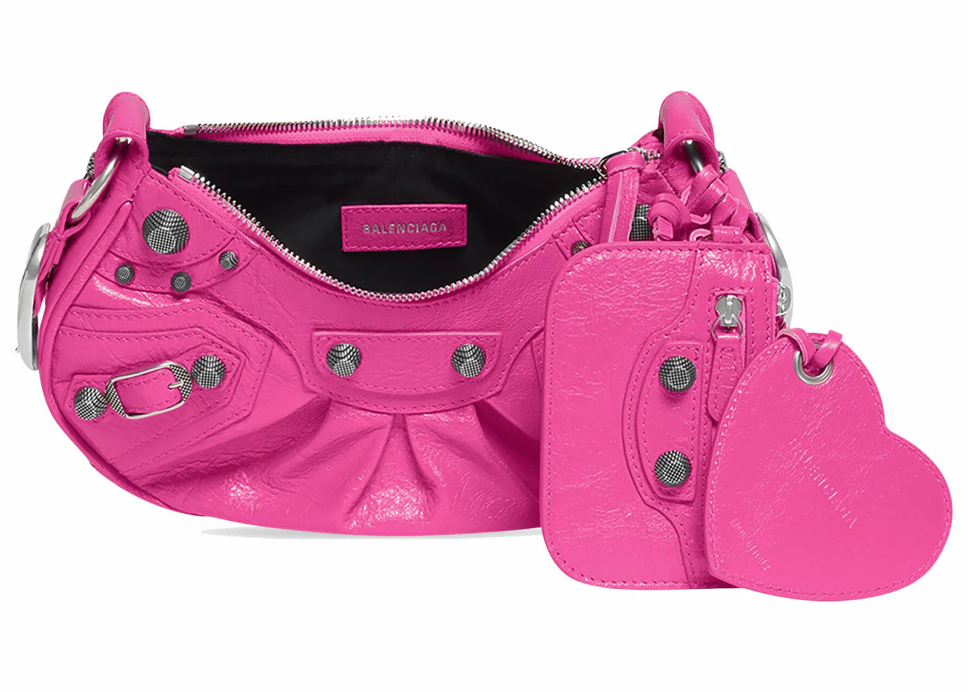 Balenciaga Le Cagole Shoulder Bag Xs Pink