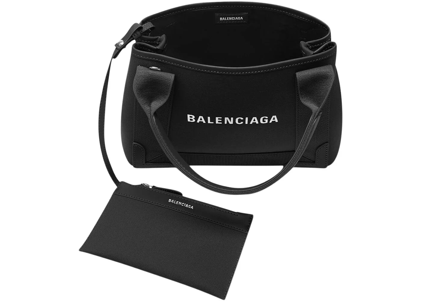 Balenciaga Navy Cabas Tote Bag Xs Black