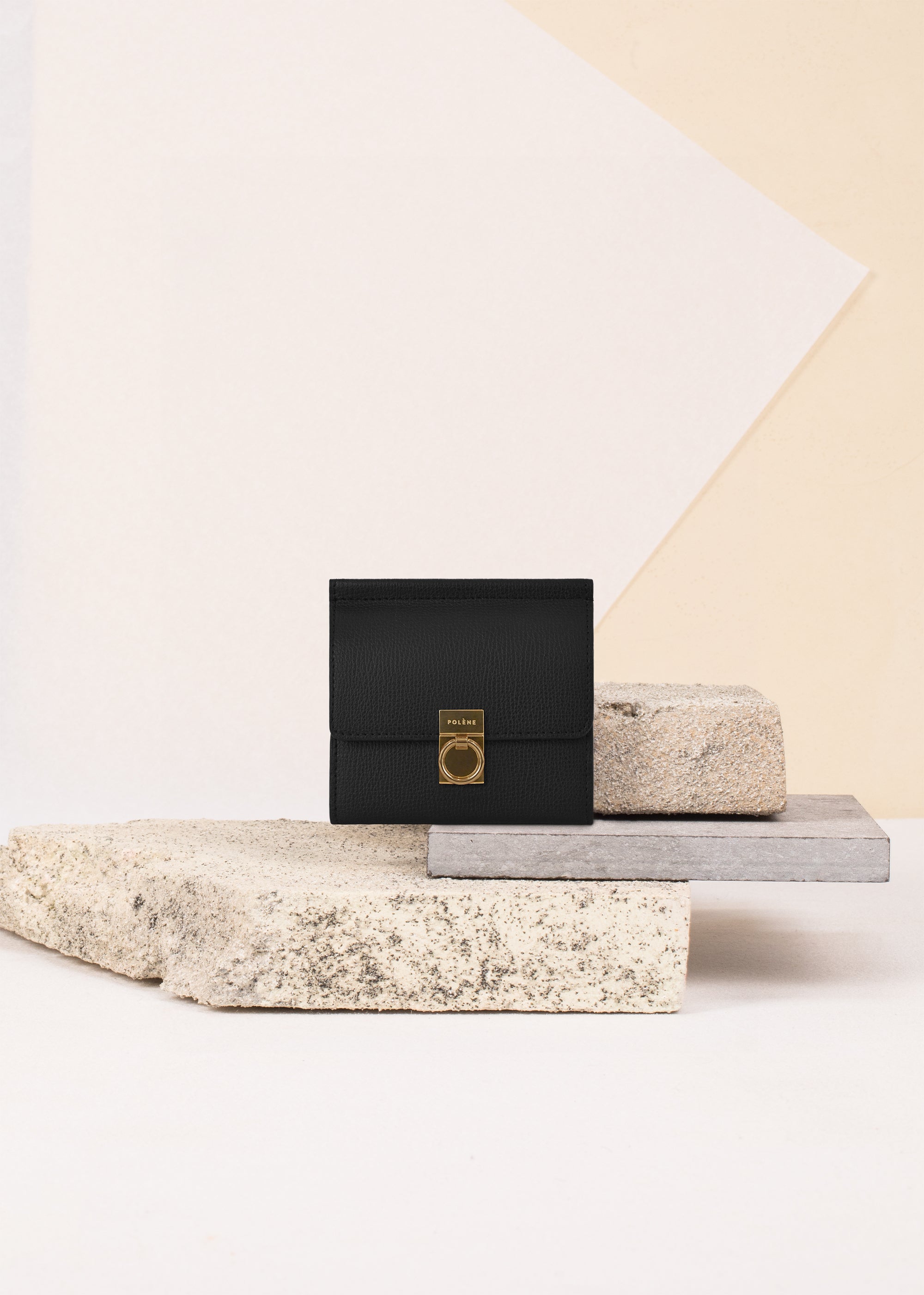 Polene Numéro Sept Wallet - Textured Black
