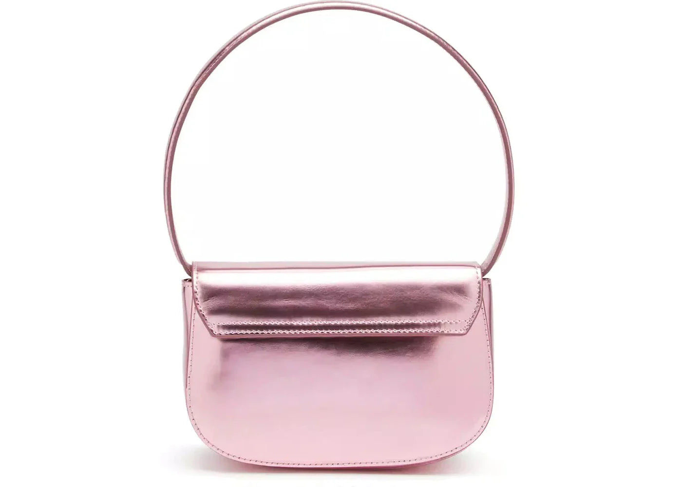 Diesel 1Dr Shoulder Bag Mirrored Leather Pink
