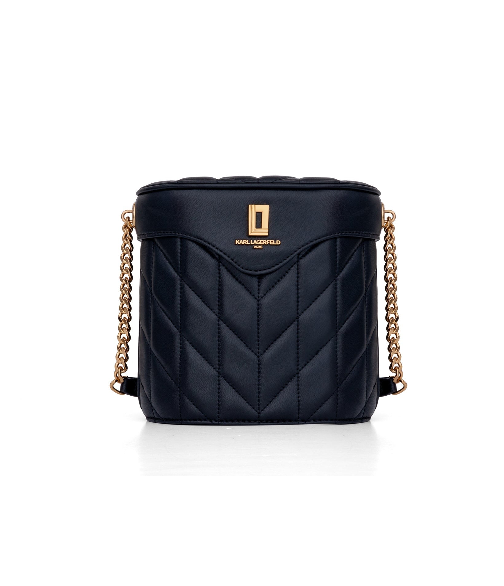 KarlLagerfeld Lafayette crossbody bucket bag black