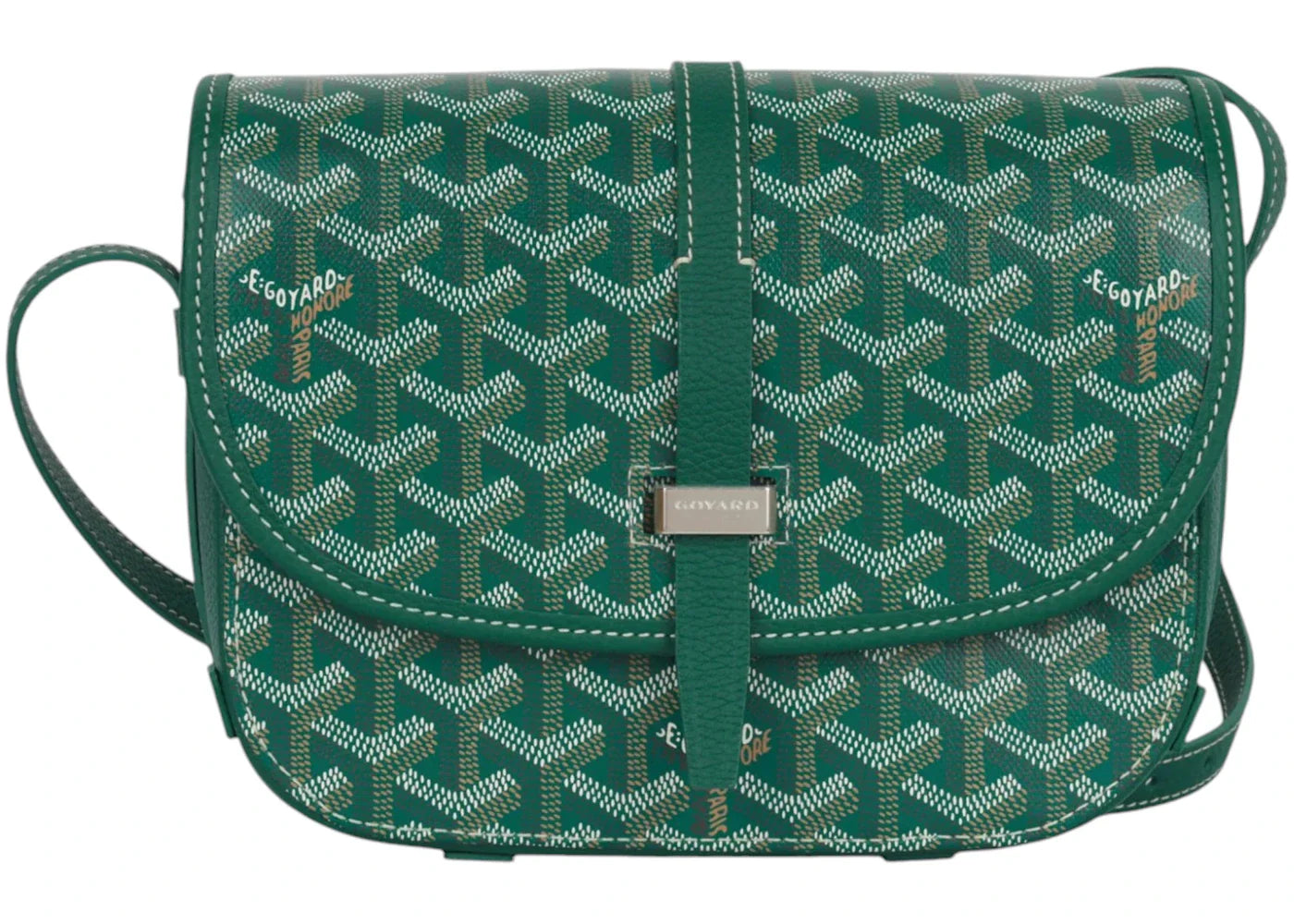 Goyard 233 Messenger Goyardine Pm Green