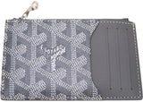 Goyard Bourbon Zipped Card Holder Grey