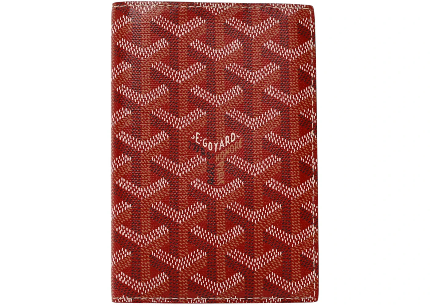 Goyard Grenelle Passport Cover Red