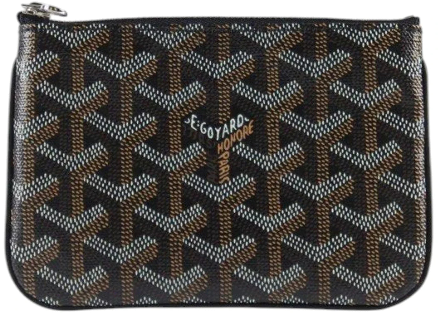 Goyard Senat Pouch Goyardine Mini Black