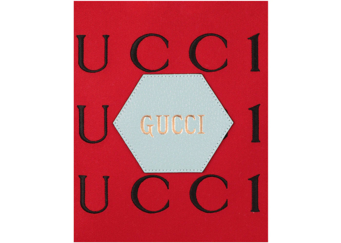 Gucci Aria 100Th Anniversary Embroidered Tote Red