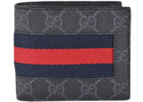 Gucci Bifold Wallet Gg Supreme Web Black