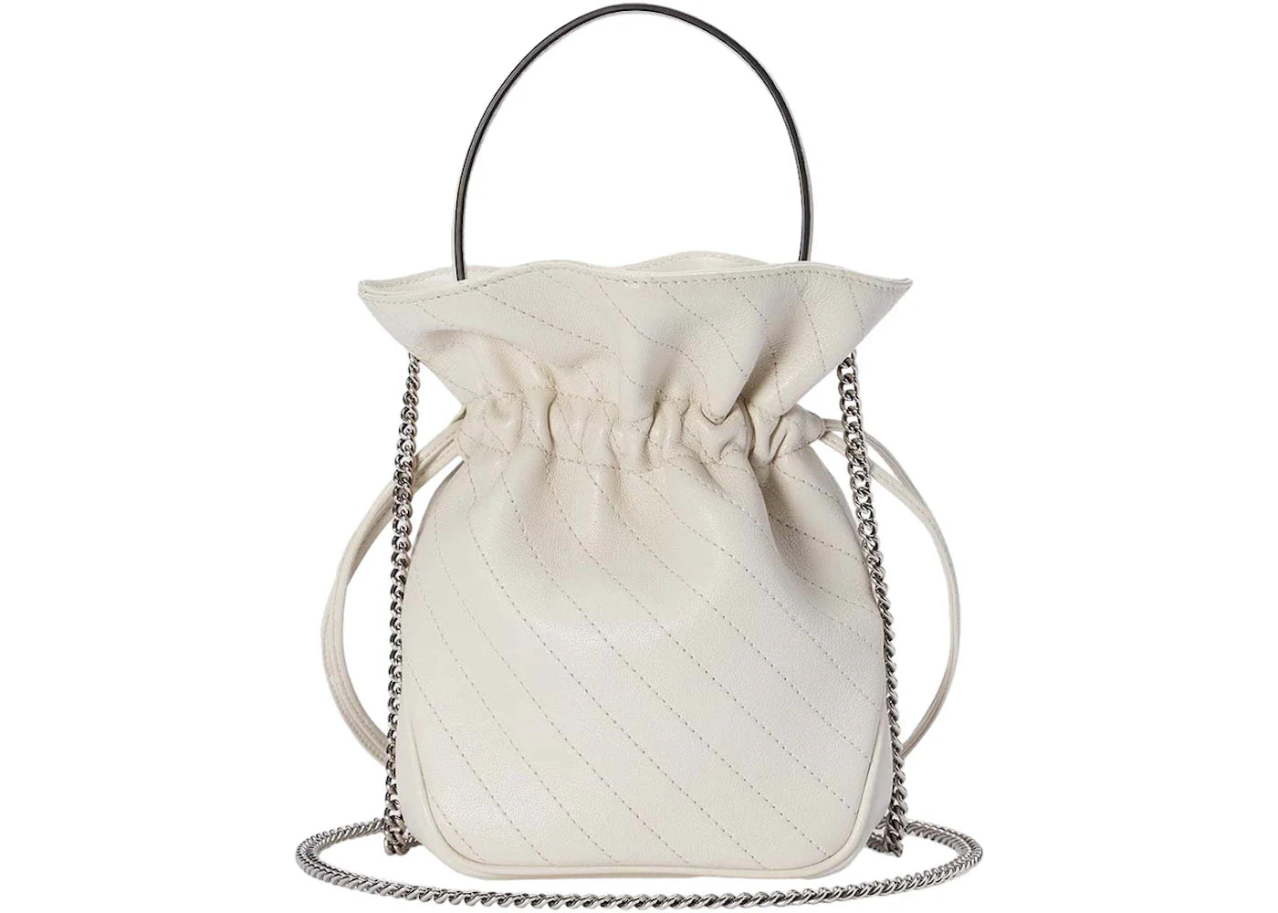 Gucci Blondie Mini Bucket Bag White
