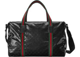 Gucci Large Duffle Bag With Web Black