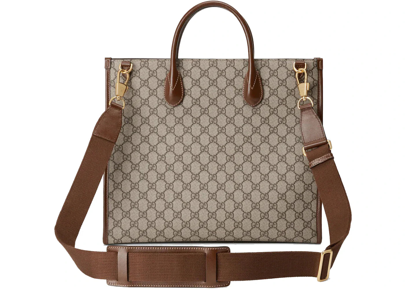 Gucci Medium Tote With Interlocking G Beige/Ebony