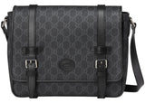 Gucci Messenger Bag Gg Supreme Canvas Black/Grey