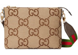 Gucci Messenger Bag Jumbo Gg Camel/Ebony