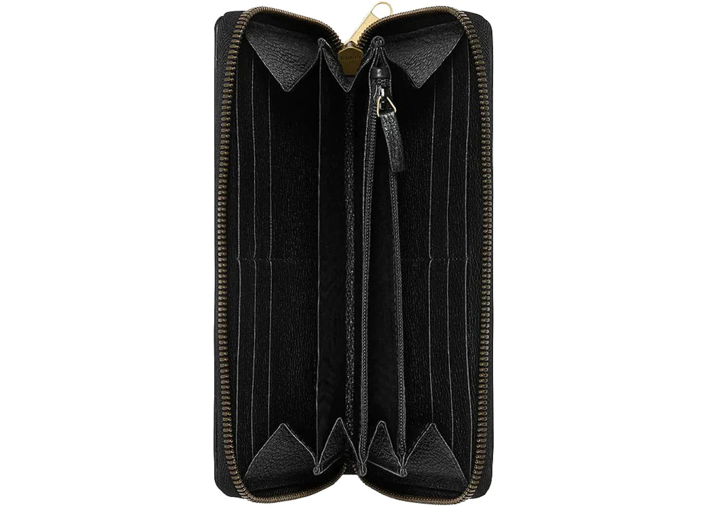 Gucci Print Zip Around Wallet Black