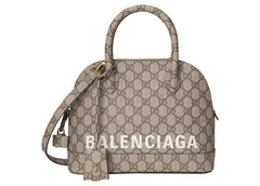 Gucci X Balenciaga The Hacker Project Small Ville Bag Beige/Ebony