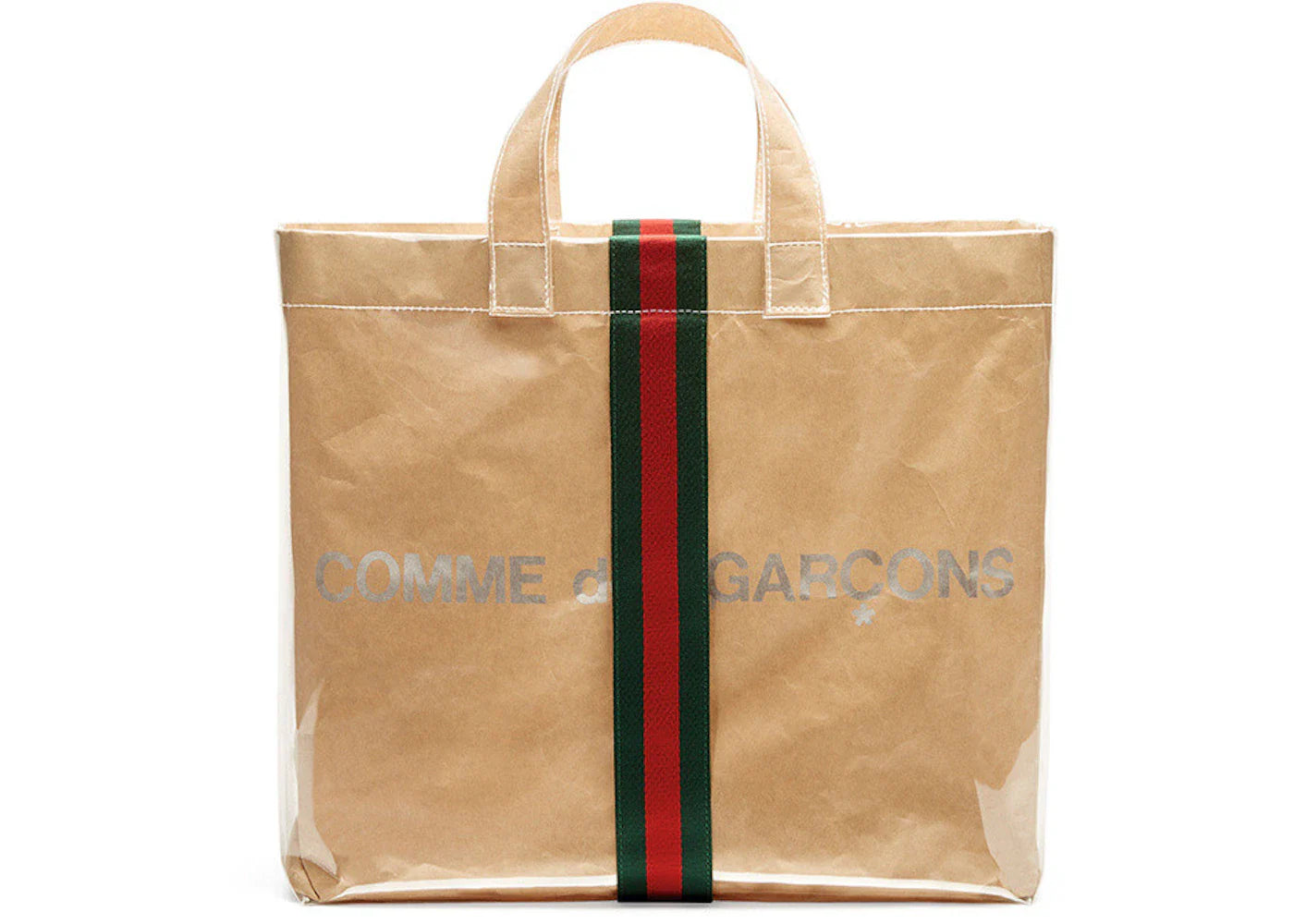 Gucci X Comme Des Garcons Paper Tote Bag Vinyl Clear