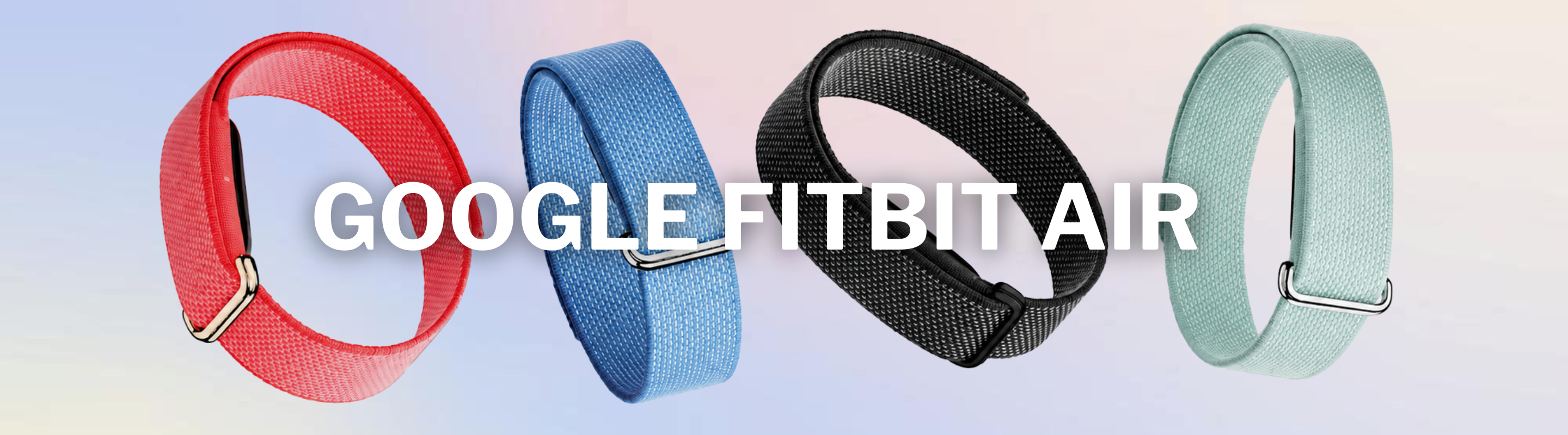 Four Google Fitbit Air bands 