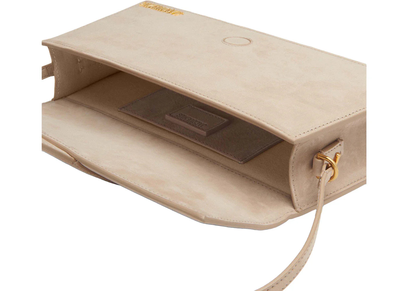 jacquemus le bambino long flap bag dark beige