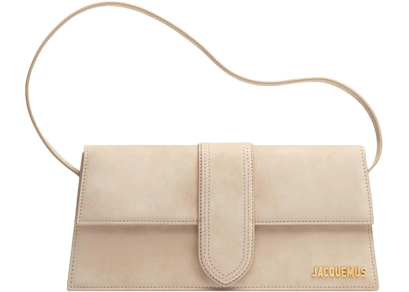 jacquemus le bambino long flap bag dark beige