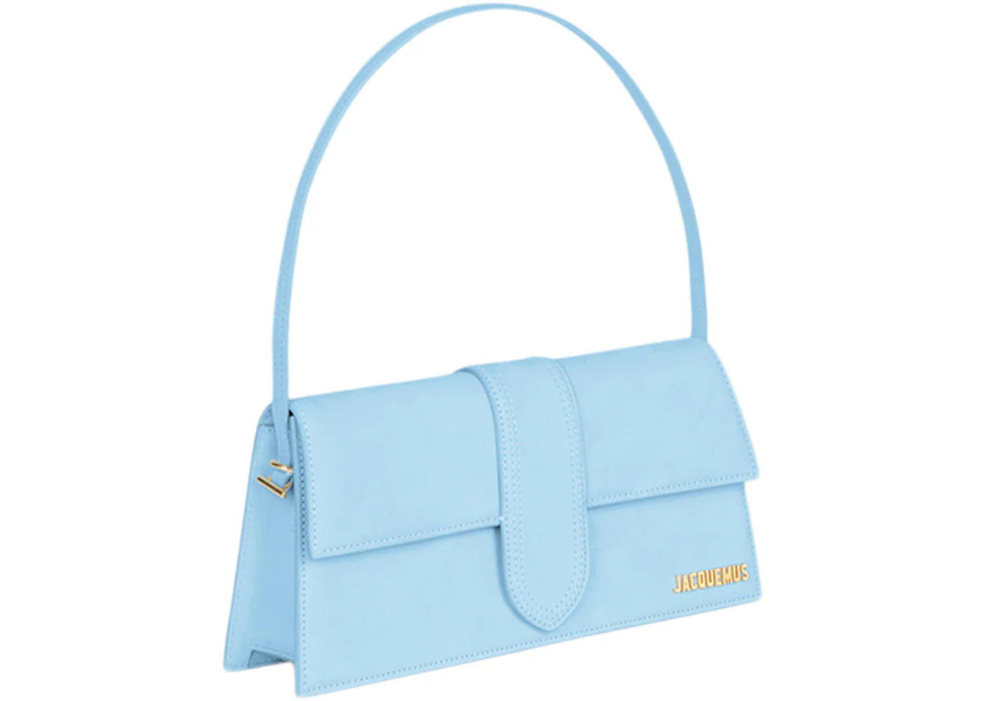 jacquemus le bambino long flap shoulder bag light blue