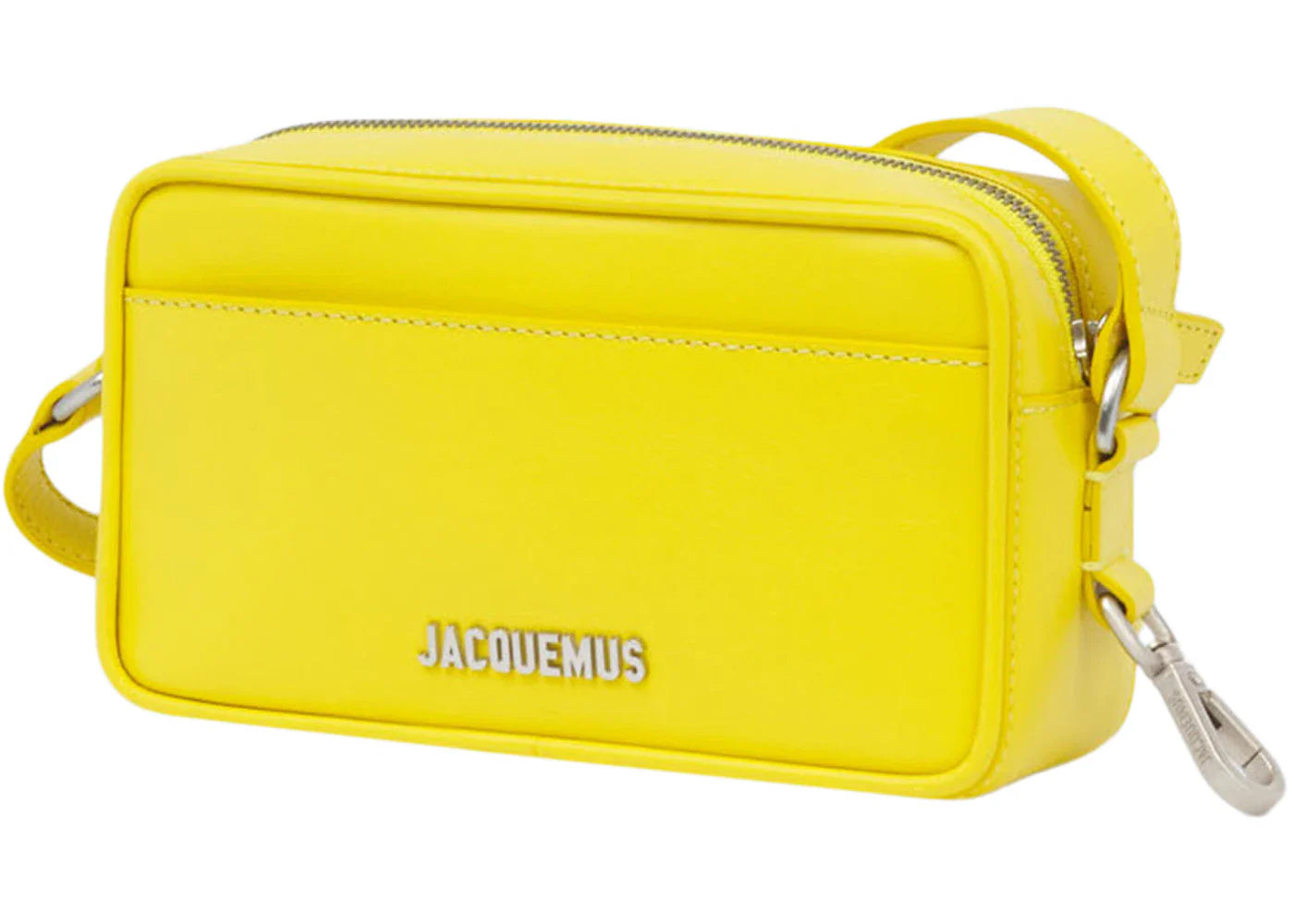 jacquemus le baneto strapped pochette bag yellow