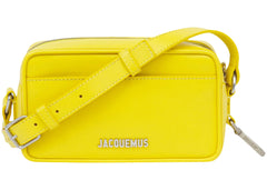 jacquemus le baneto strapped pochette bag yellow