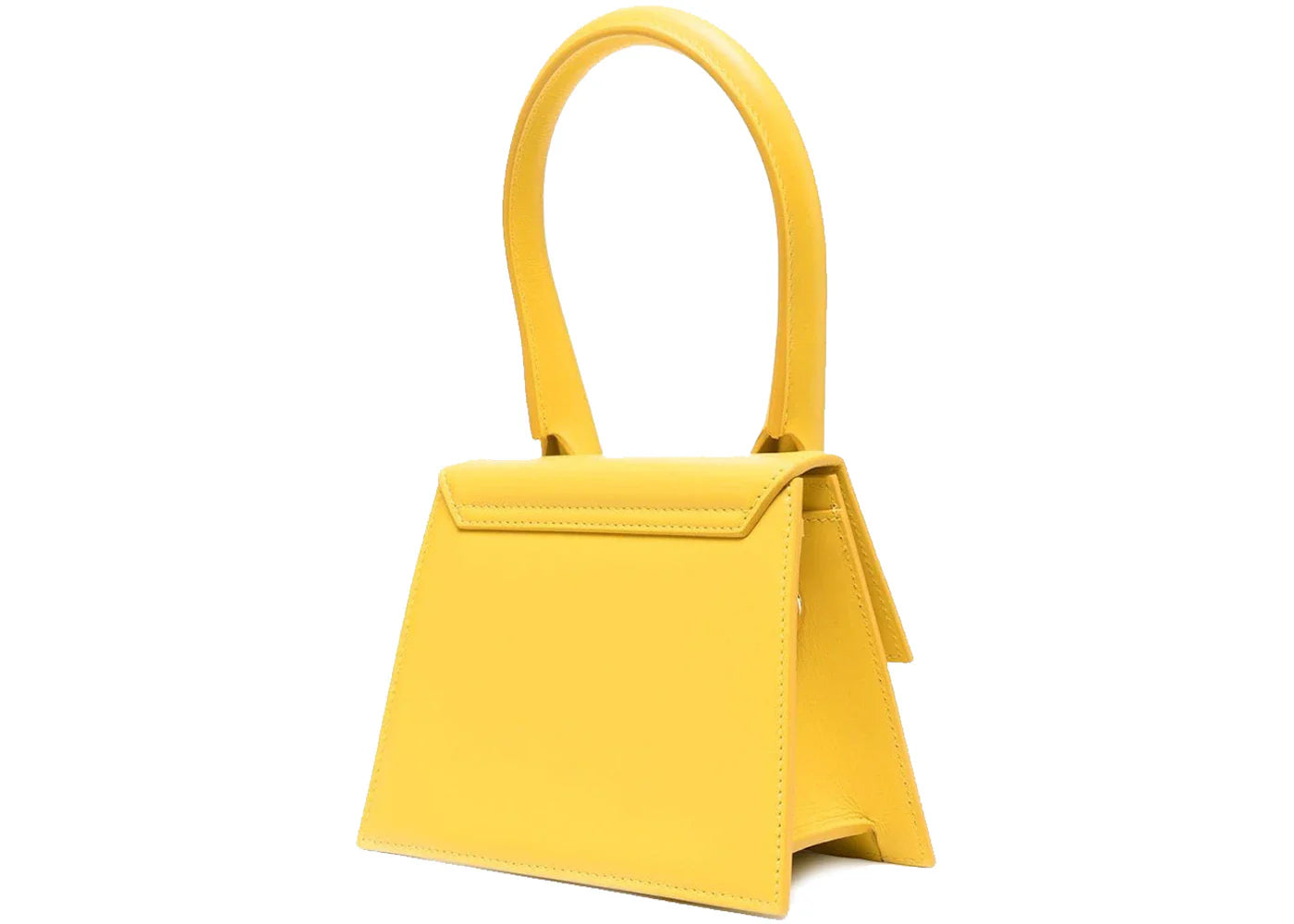 jacquemus le chiquito moyen top-handle bag warm yellow