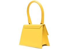 jacquemus le chiquito moyen top-handle bag warm yellow