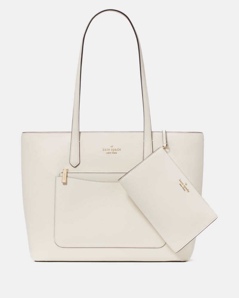 KateSpade Staci Large Tote Set Meringue