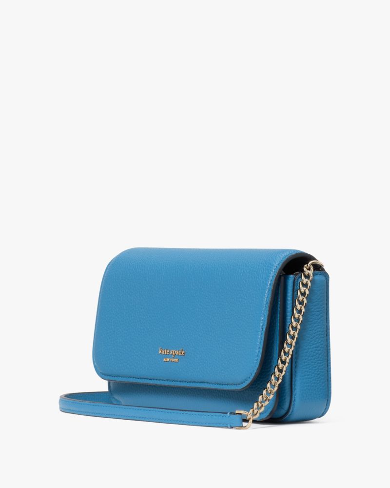 KateSpade Ava Flap Chain Wallet Back To School Blues