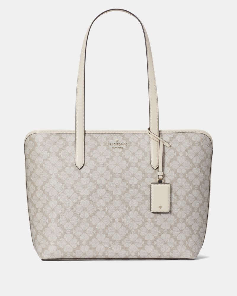 KateSpade Signature Spade Flower Large Tote Dark Mushroom Cap Multi