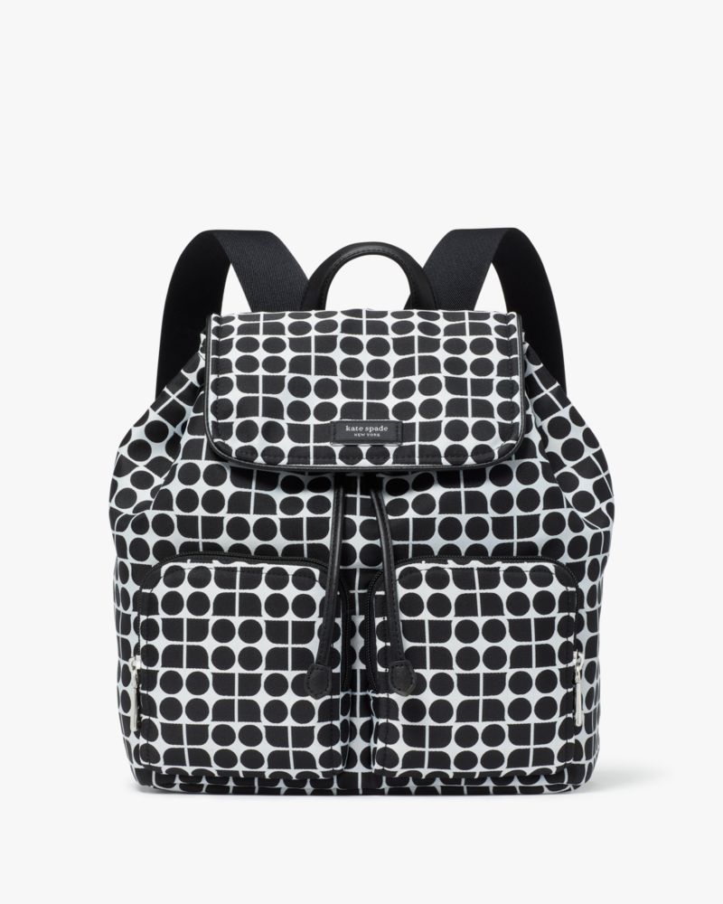 KateSpade Noel Jacquard Backpack Black Multi