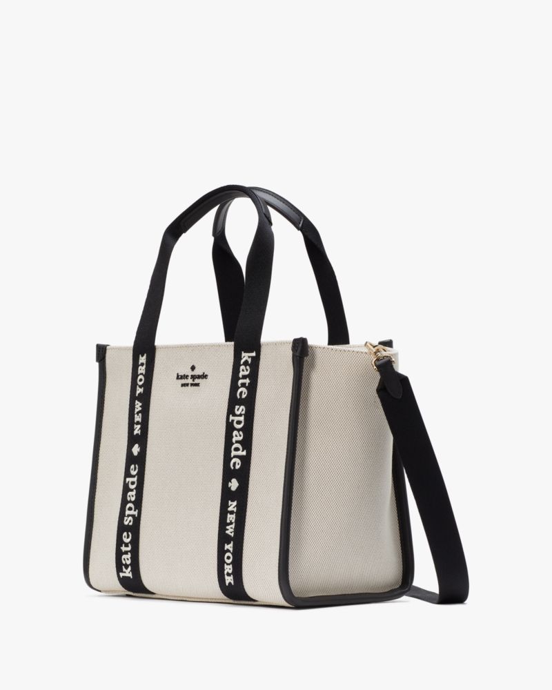 KateSpade Kip Canvas Small Tote Natural Multi