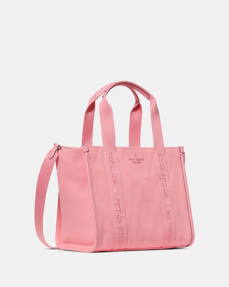 KateSpade Kip Canvas Small Tote Grapefruit Soda