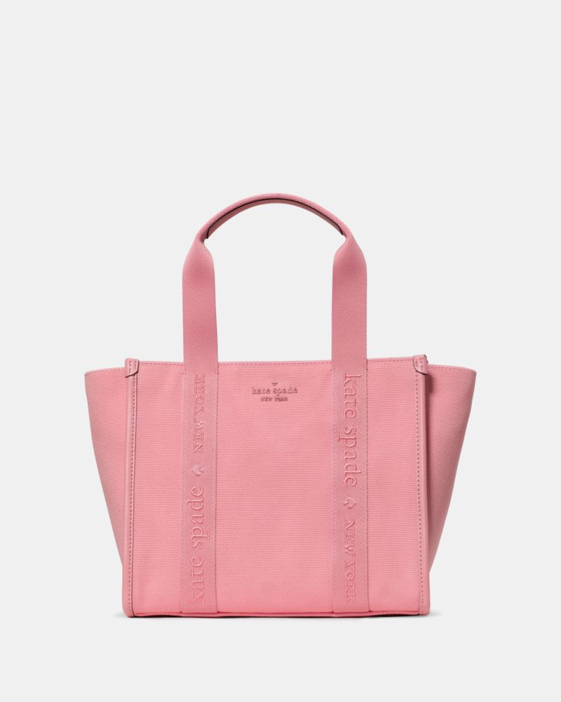 KateSpade Kip Canvas Small Tote Grapefruit Soda