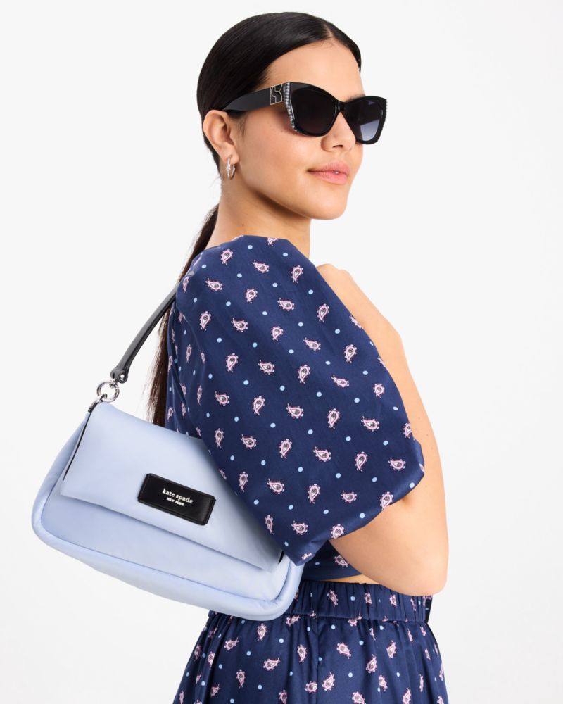 KateSpade Puffed Lola Convertible Crossbody Viola Flower