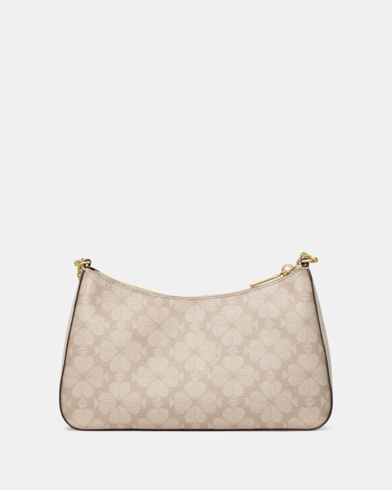 KateSpade Signature Spade Flower Medium Convertible Crossbody Dark Beige Moon Dust