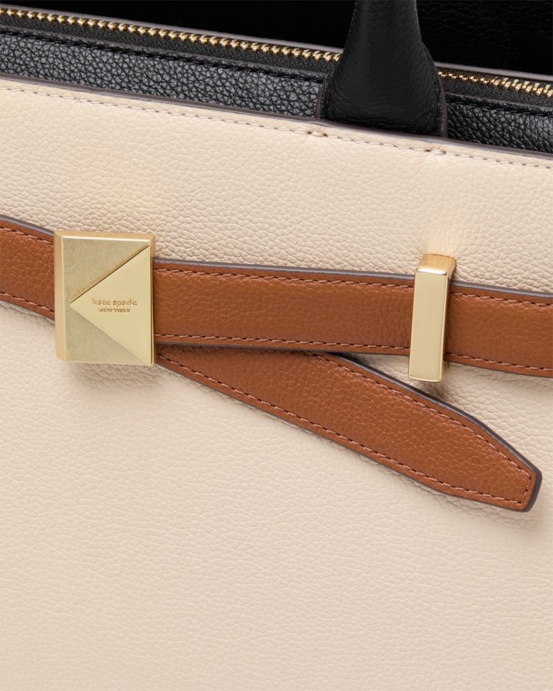 KateSpade Deco Colorblocked Medium Satchel Milk Glass Multi