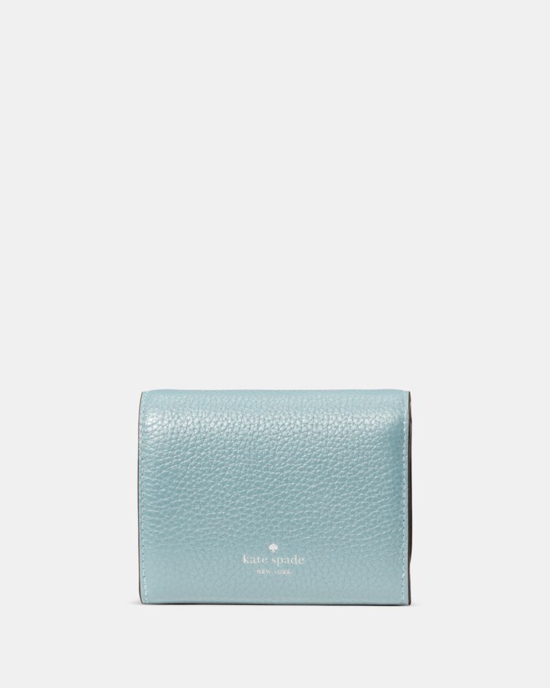 KateSpade Kayla Small L Zip Wallet Aventurine