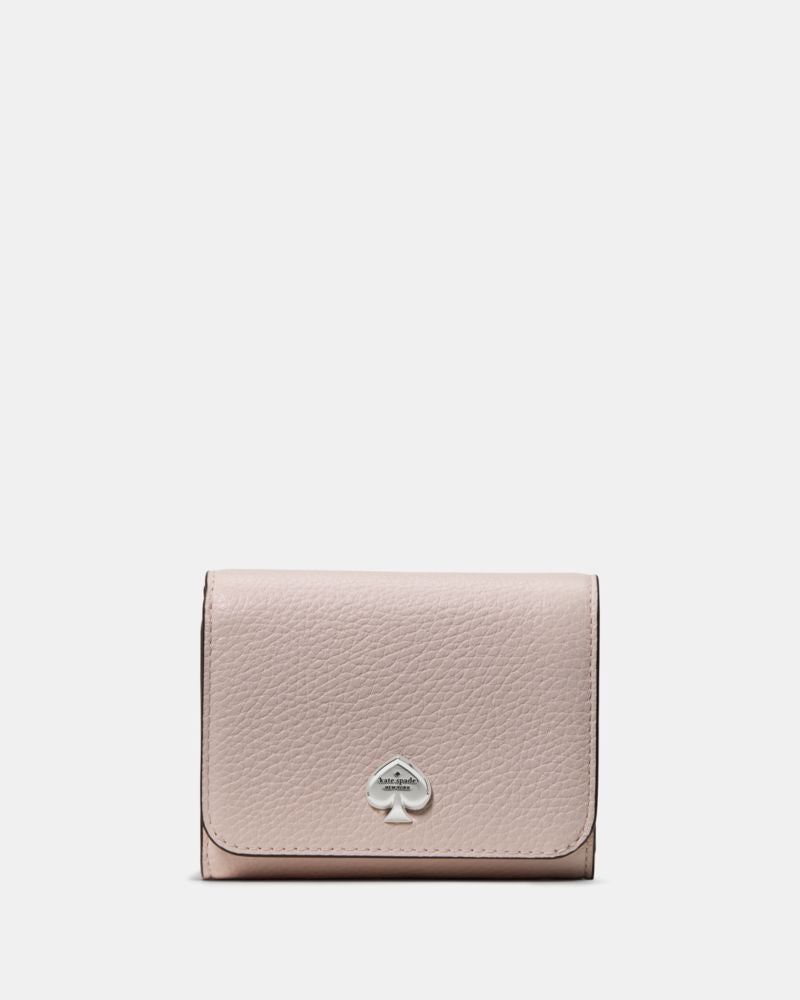 KateSpade Kayla Small L Zip Wallet Powdered Sugar