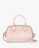 KateSpade Madison Satin Sequin Small Dolly Duffle Rose Smoke
