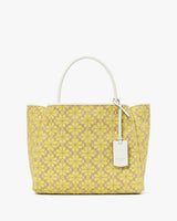 KateSpade Spade Flower Jacquard Medium Everything Tote Yellow Multi