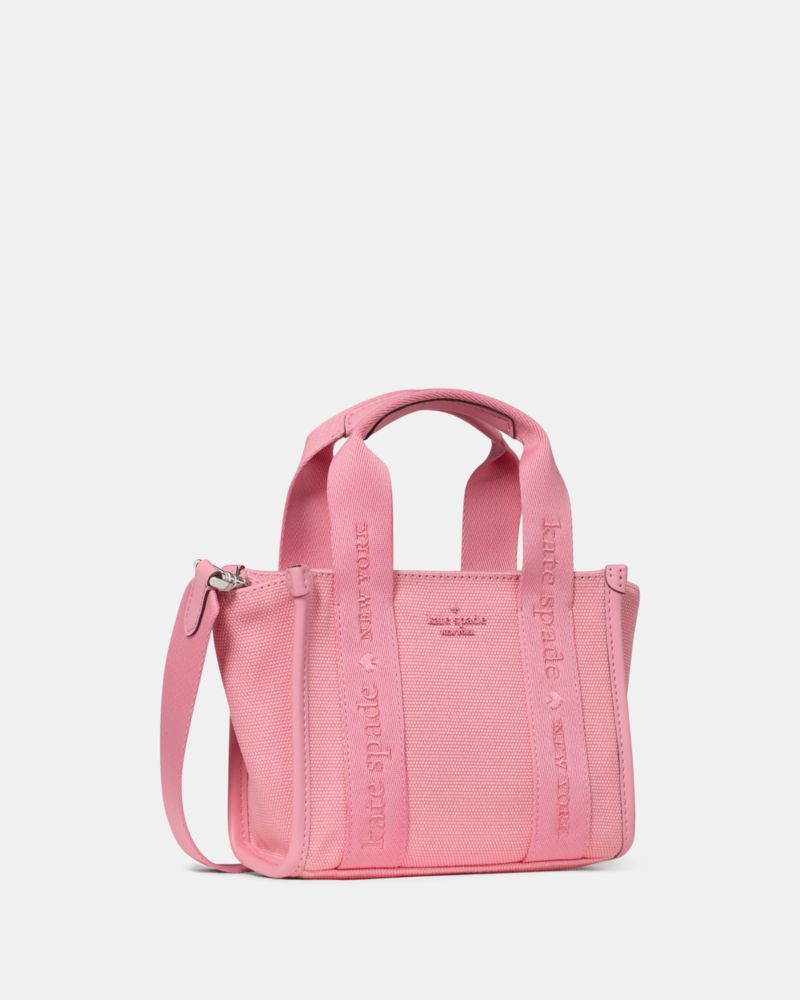 KateSpade Kip Canvas Mini Tote Bag Grapefruit Soda