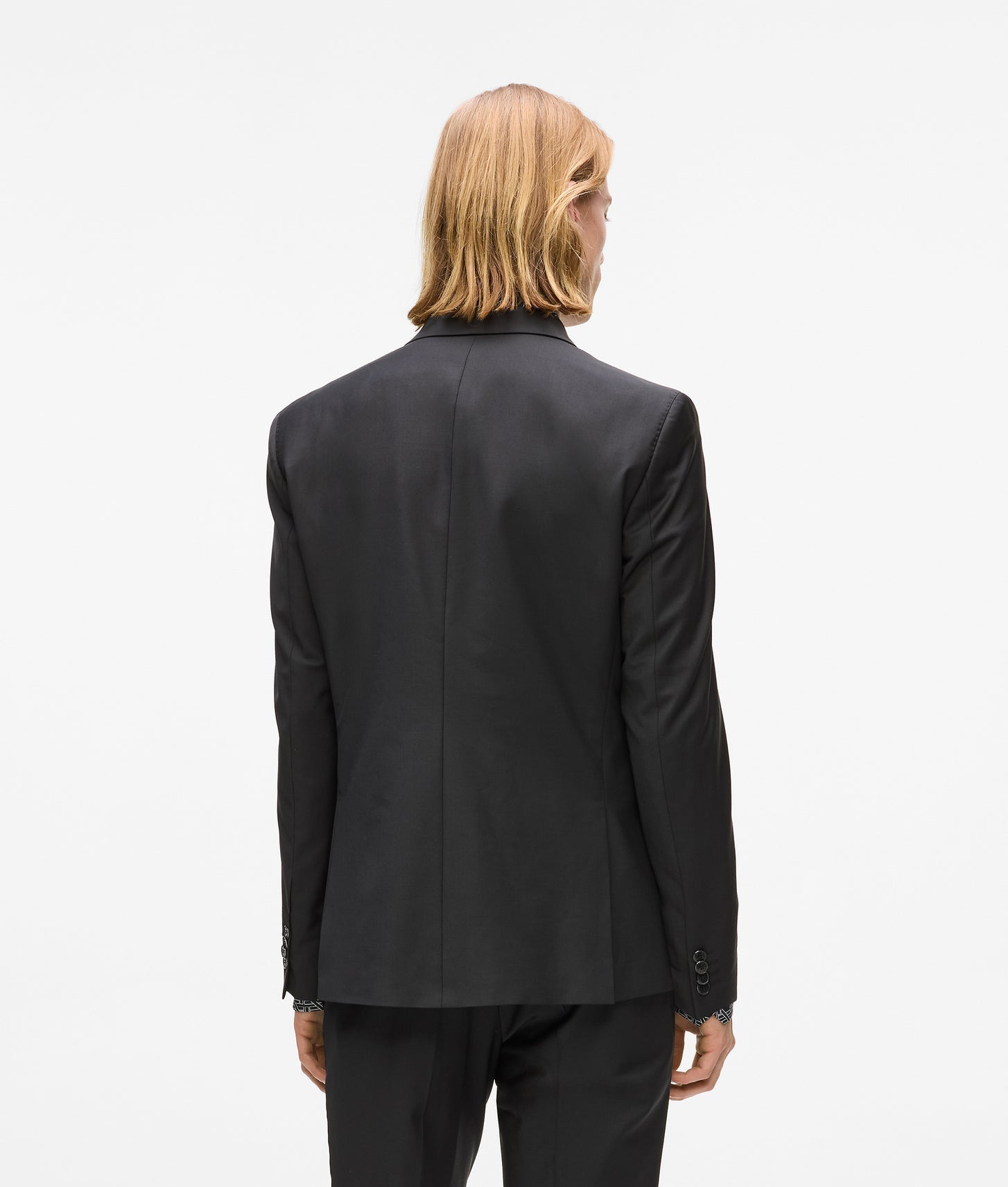 Karl Lagerfeld Slim-Fit Black Blazer Black