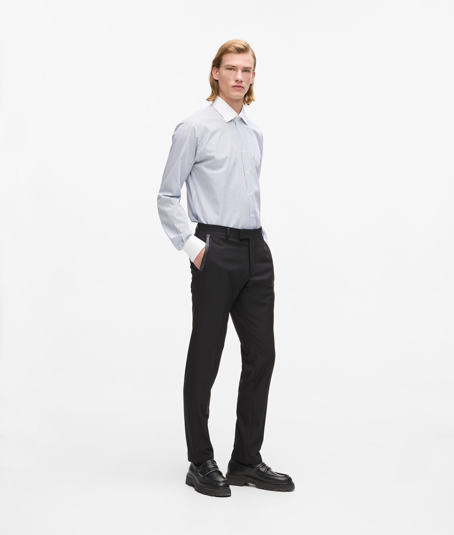Karl Lagerfeld Striped Shirt White/Blue