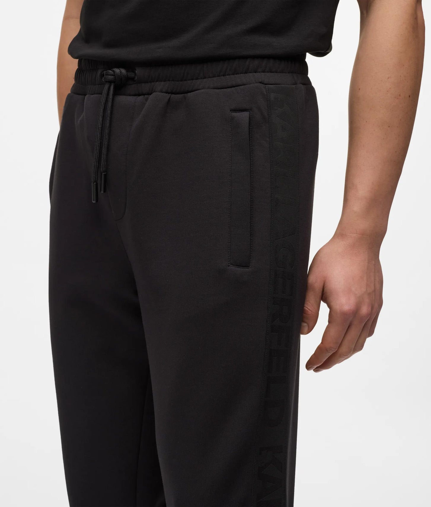 Karl Lagerfeld Logo Sweat Pants Black