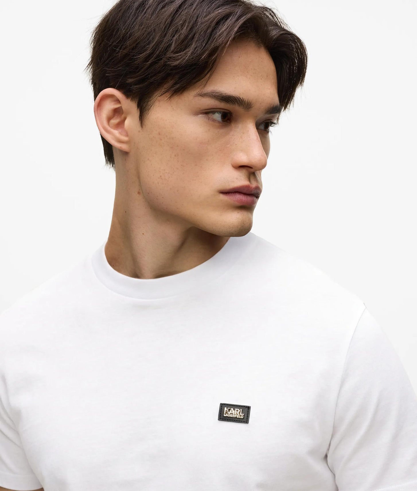 Karl Lagerfeld Logo Patch T-Shirt White