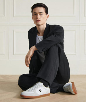 Karl Lagerfeld Ikon Relaxed Striped T-Shirt White/Black