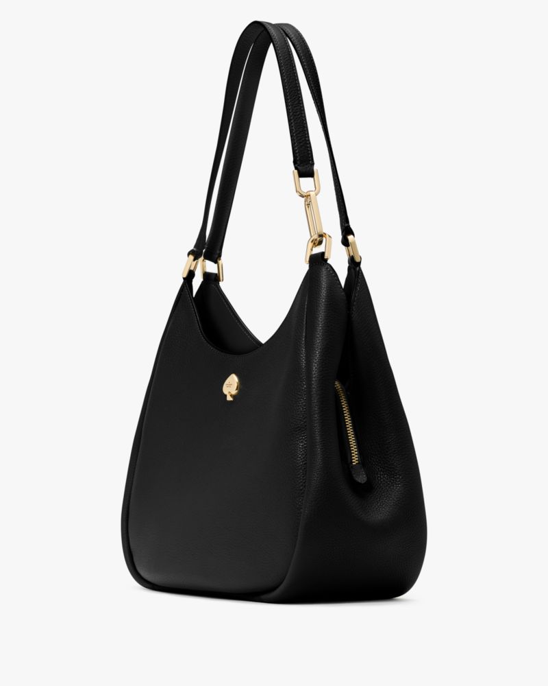 KateSpade Kayla Large Triple Compartment Shoulder Bag Black